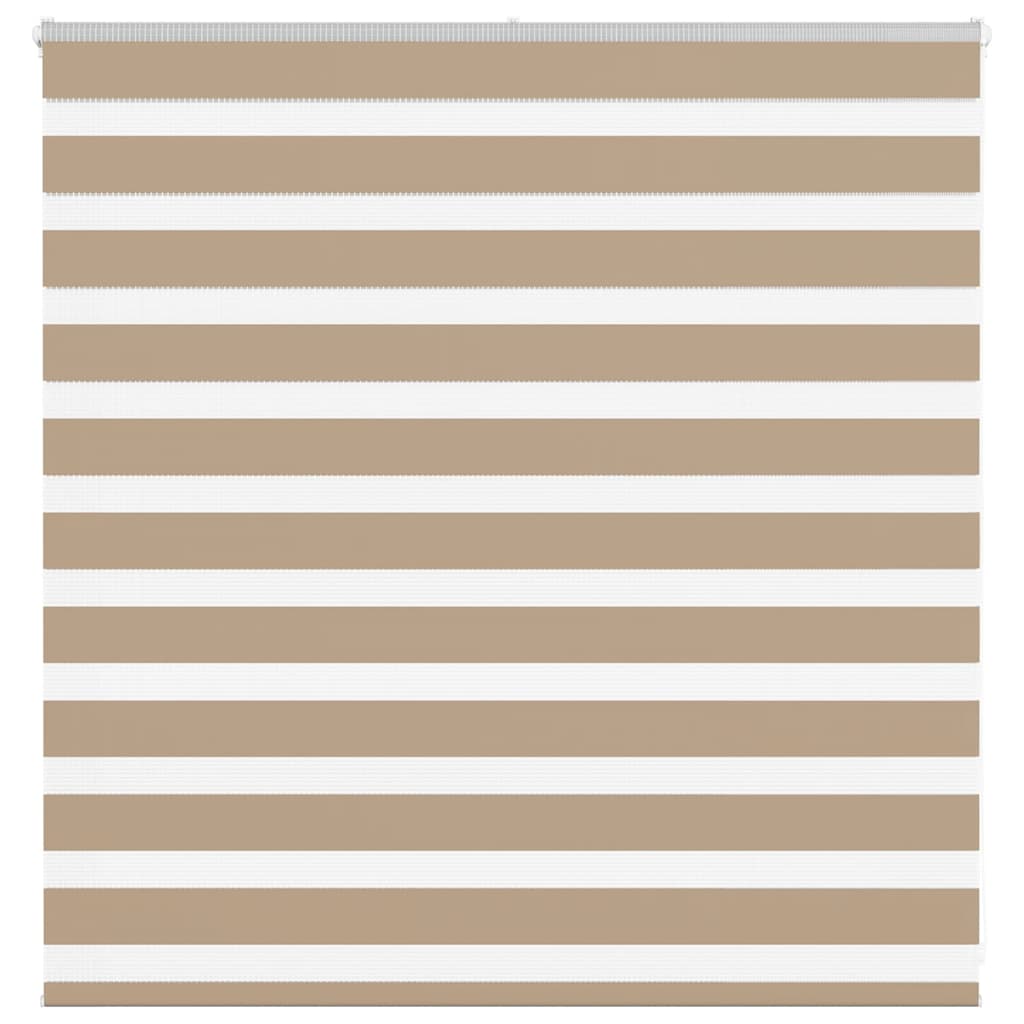 Doppelrollo Sandbraun 140x100 cm Stoffbreite 135,9 cm Polyester