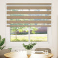 Doppelrollo Sandbraun 145x100 cm Stoffbreite 140,9 cm Polyester
