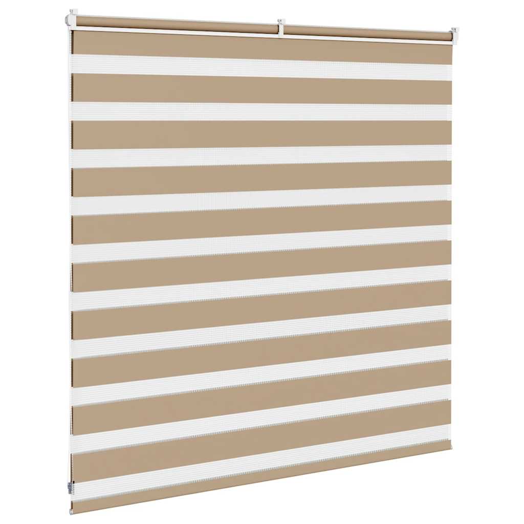 Doppelrollo Sandbraun 145x100 cm Stoffbreite 140,9 cm Polyester