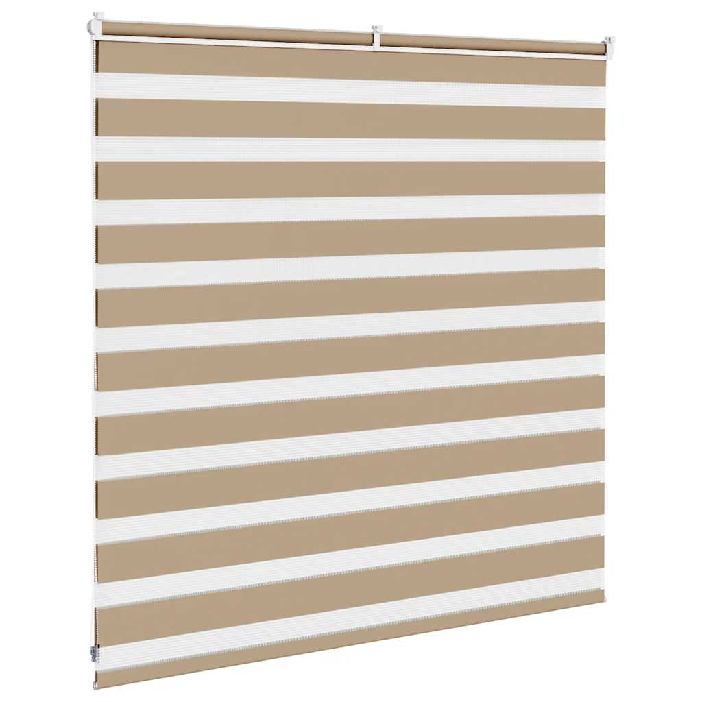 Doppelrollo Sandbraun 150x100 cm Stoffbreite 145,9 cm Polyester