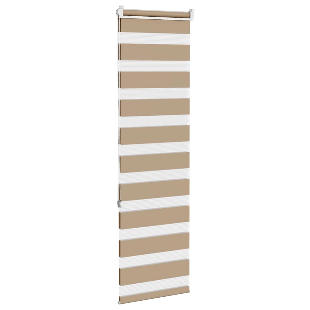 Doppelrollo Sandbraun 40x150 cm Stoffbreite 35,9 cm Polyester