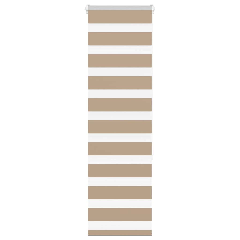 Doppelrollo Sandbraun 45x150 cm Stoffbreite 40,9 cm Polyester