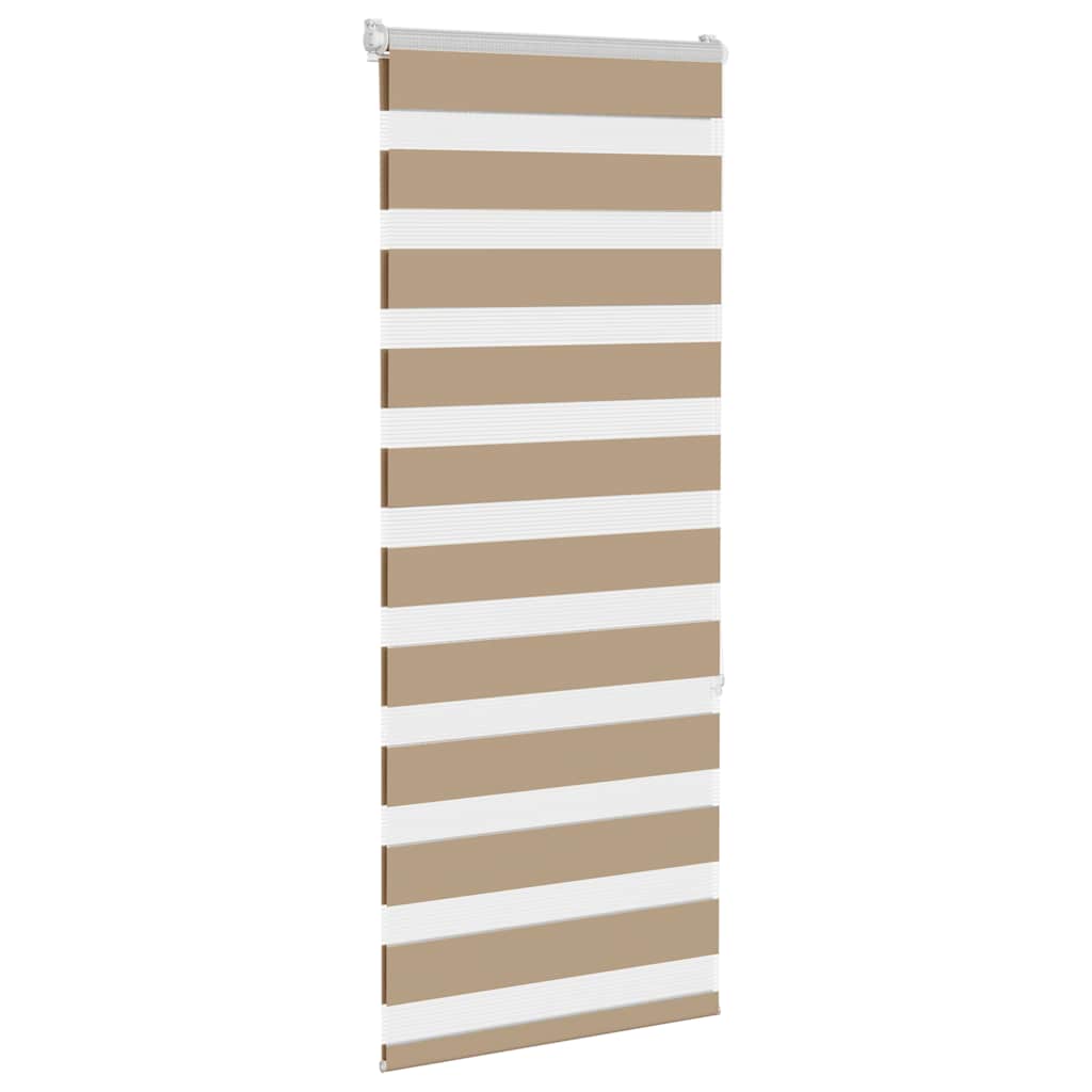 Doppelrollo Sandbraun 55x150 cm Stoffbreite 50,9 cm Polyester