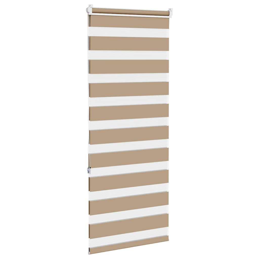Doppelrollo Sandbraun 60x150 cm Stoffbreite 55,9 cm Polyester