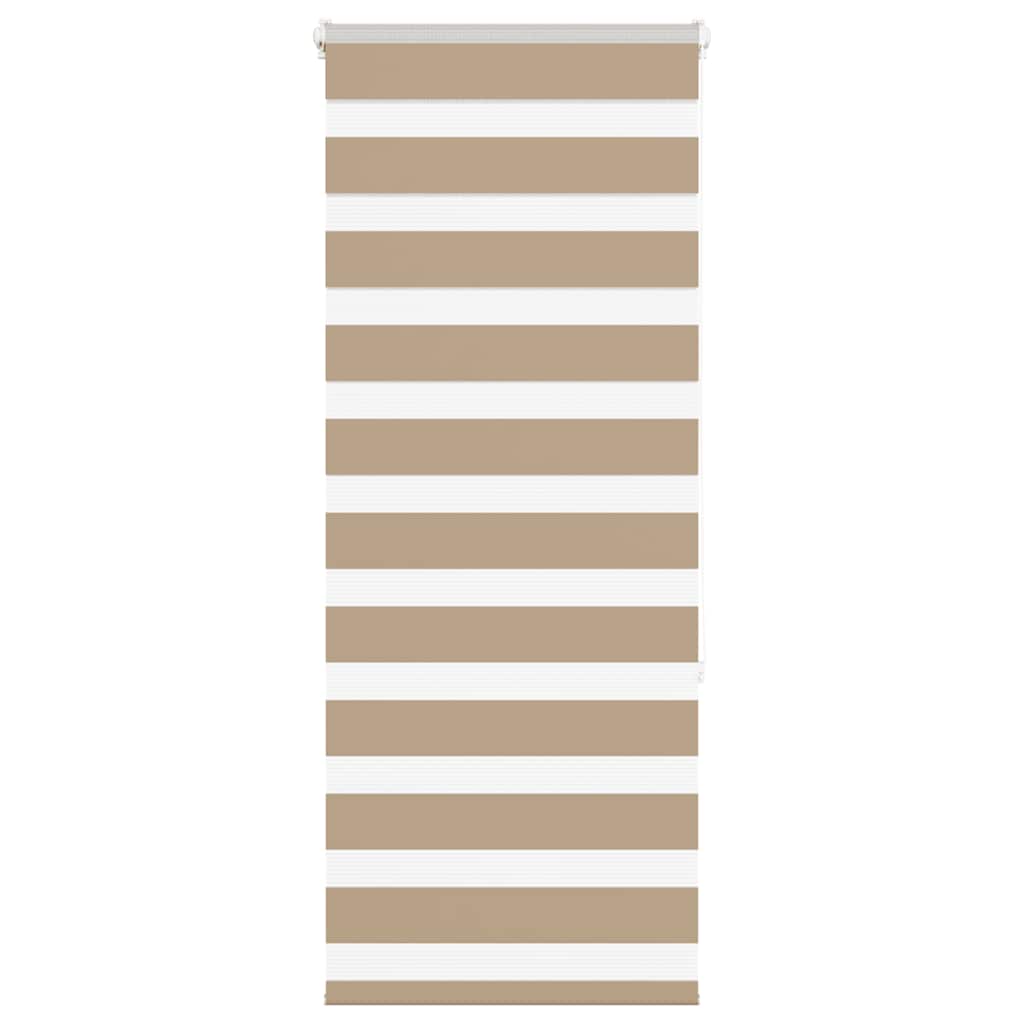 Doppelrollo Sandbraun 65x150 cm Stoffbreite 60,9 cm Polyester
