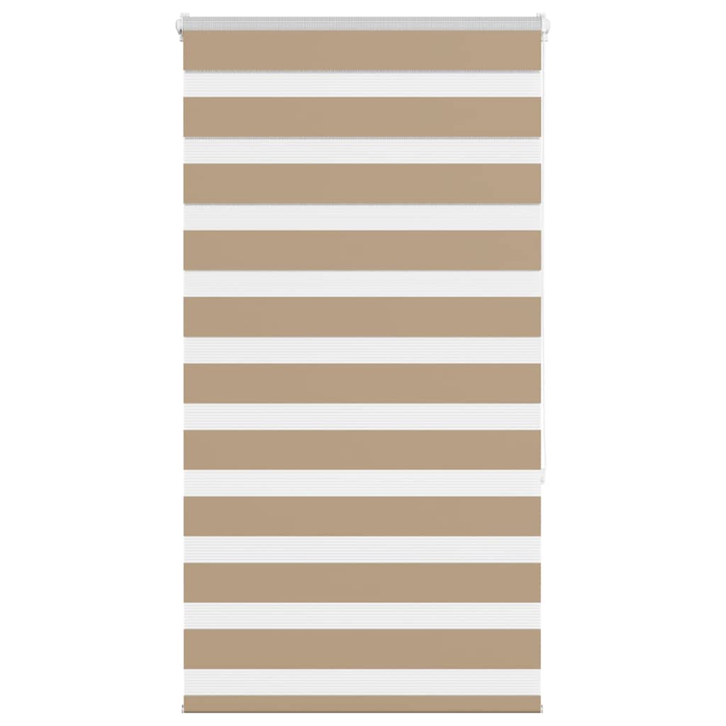 Doppelrollo Sandbraun 70x150 cm Stoffbreite 65,9 cm Polyester