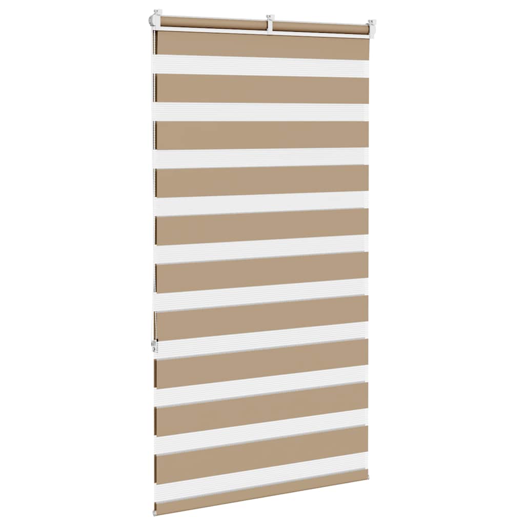 Doppelrollo Sandbraun 70x150 cm Stoffbreite 65,9 cm Polyester