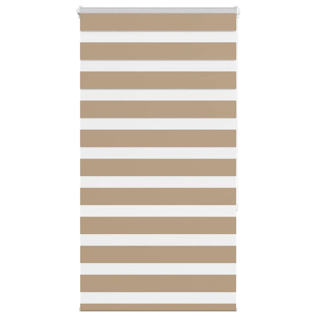 Doppelrollo Sandbraun 75x150 cm Stoffbreite 70,9 cm Polyester