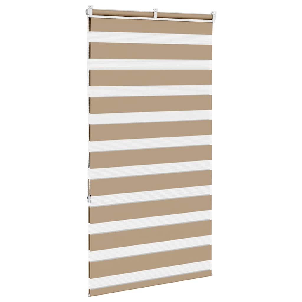 Doppelrollo Sandbraun 75x150 cm Stoffbreite 70,9 cm Polyester