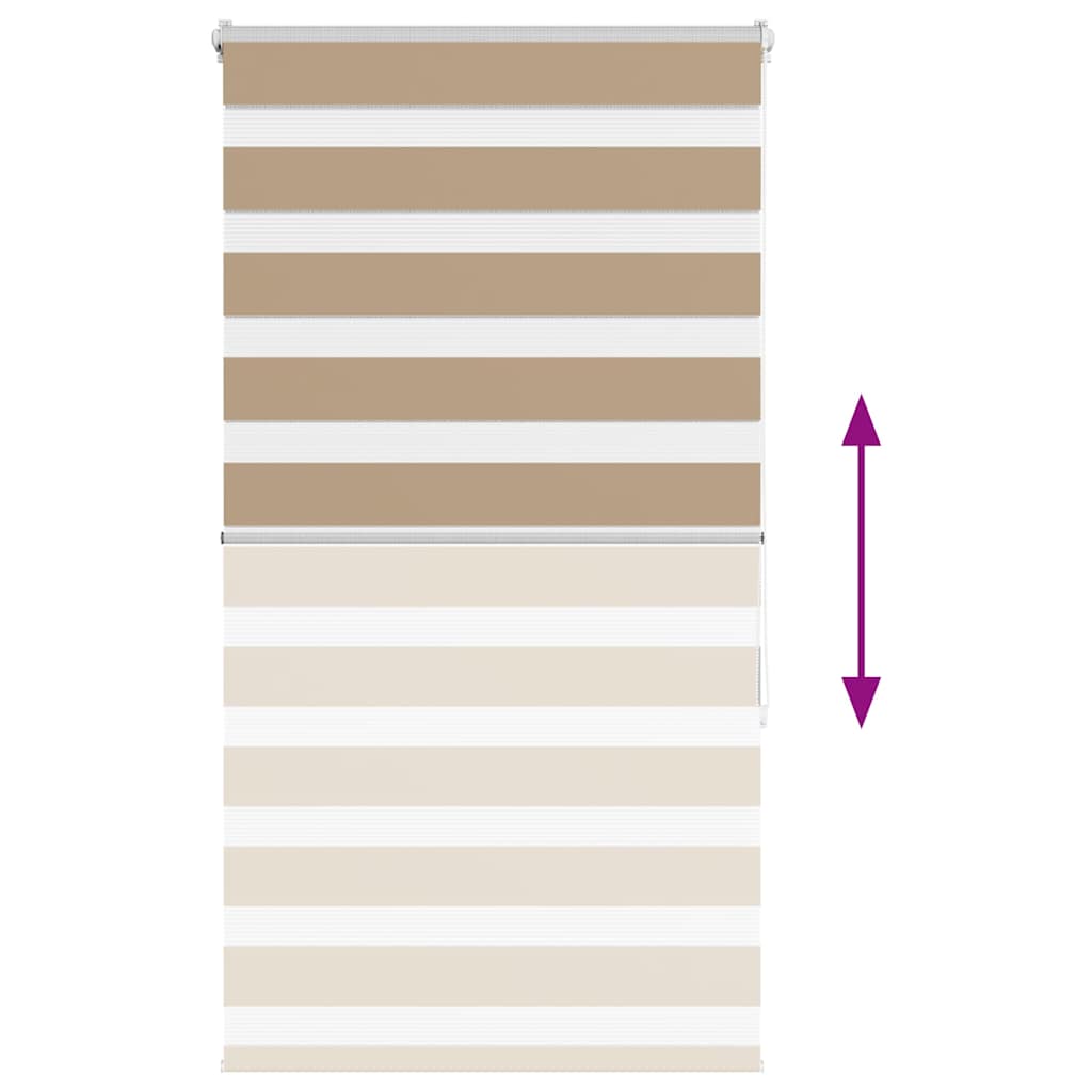 Doppelrollo Sandbraun 75x150 cm Stoffbreite 70,9 cm Polyester