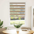 Doppelrollo Sandbraun 80x150 cm Stoffbreite 75,9 cm Polyester
