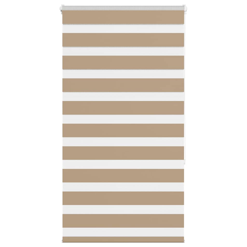 Doppelrollo Sandbraun 90x150 cm Stoffbreite 85,9 cm Polyester