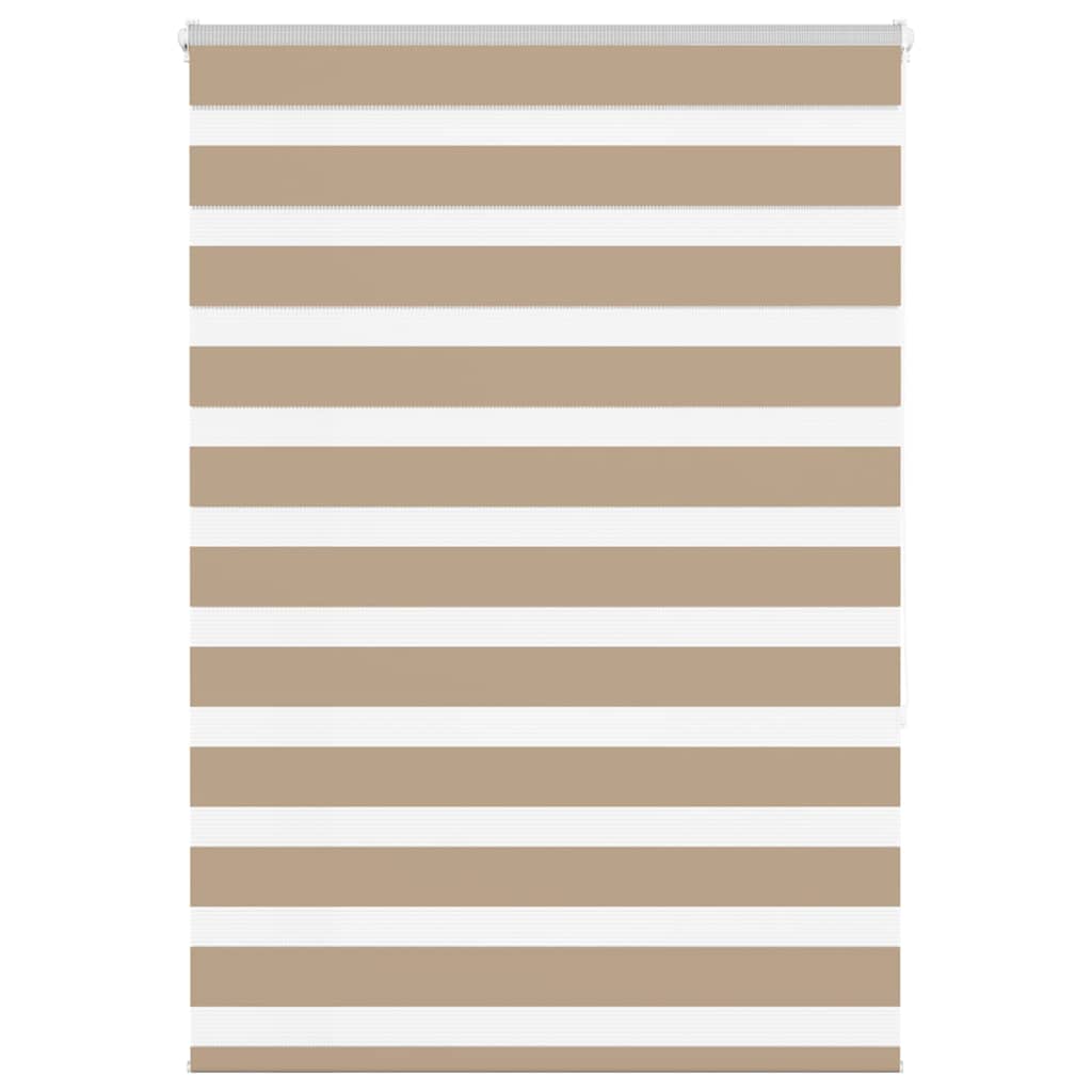 Doppelrollo Sandbraun 95x150 cm Stoffbreite 90,9 cm Polyester