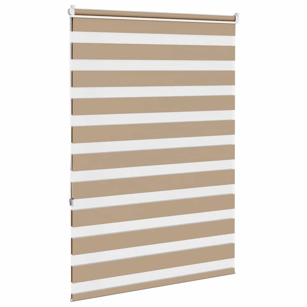 Doppelrollo Sandbraun 95x150 cm Stoffbreite 90,9 cm Polyester