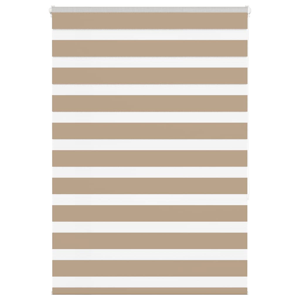 Doppelrollo Sandbraun 110x150 cm Stoffbreite 105,9 cm Polyester