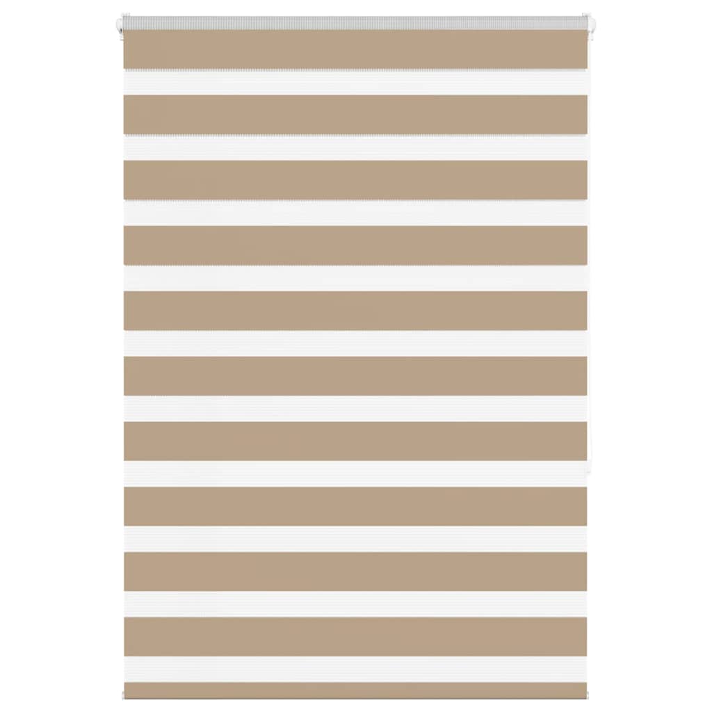 Doppelrollo Sandbraun 115x150 cm Stoffbreite 110,9 cm Polyester