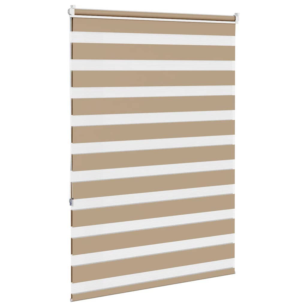 Doppelrollo Sandbraun 115x150 cm Stoffbreite 110,9 cm Polyester