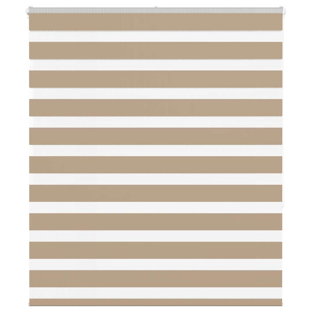 Doppelrollo Sandbraun 130x150 cm Stoffbreite 125,9 cm Polyester