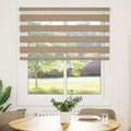 Doppelrollo Sandbraun 130x150 cm Stoffbreite 125,9 cm Polyester