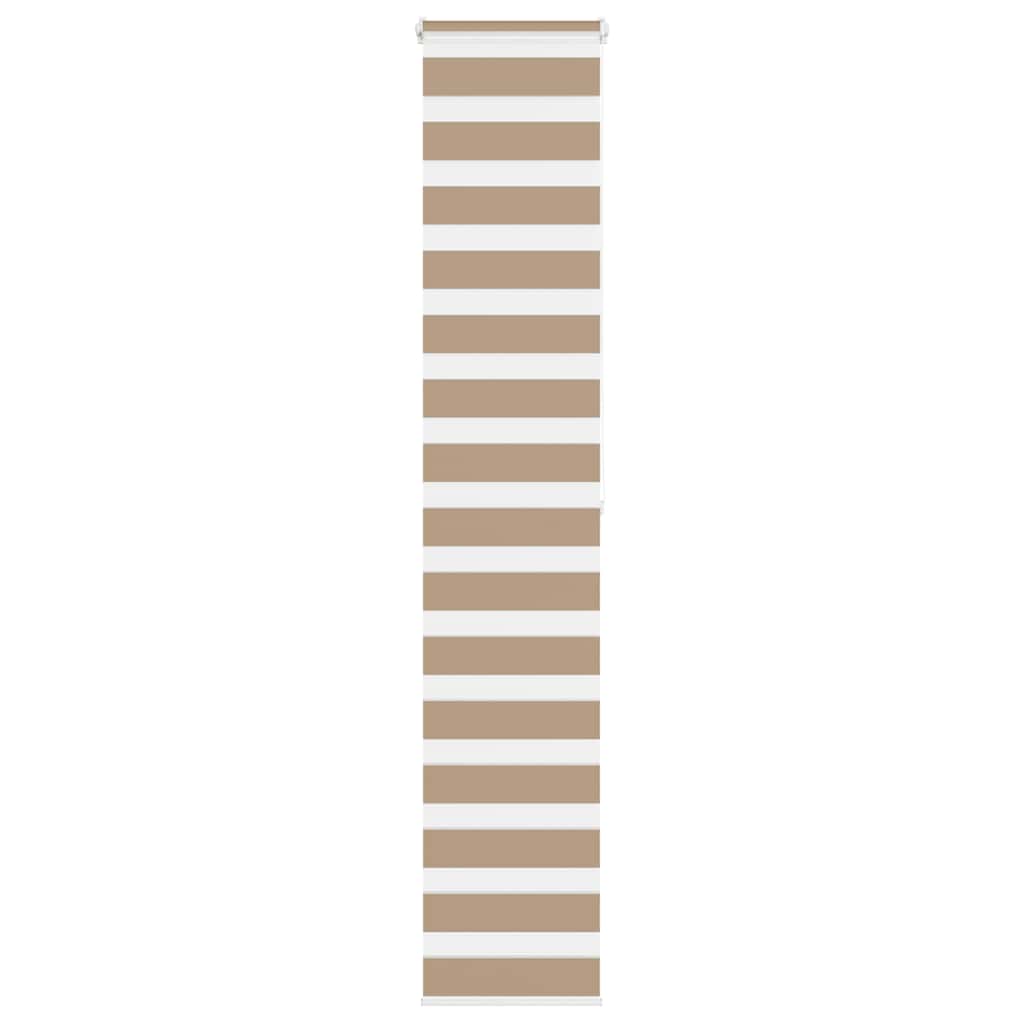 Doppelrollo Sandbraun 40x200 cm Stoffbreite 35,9 cm Polyester