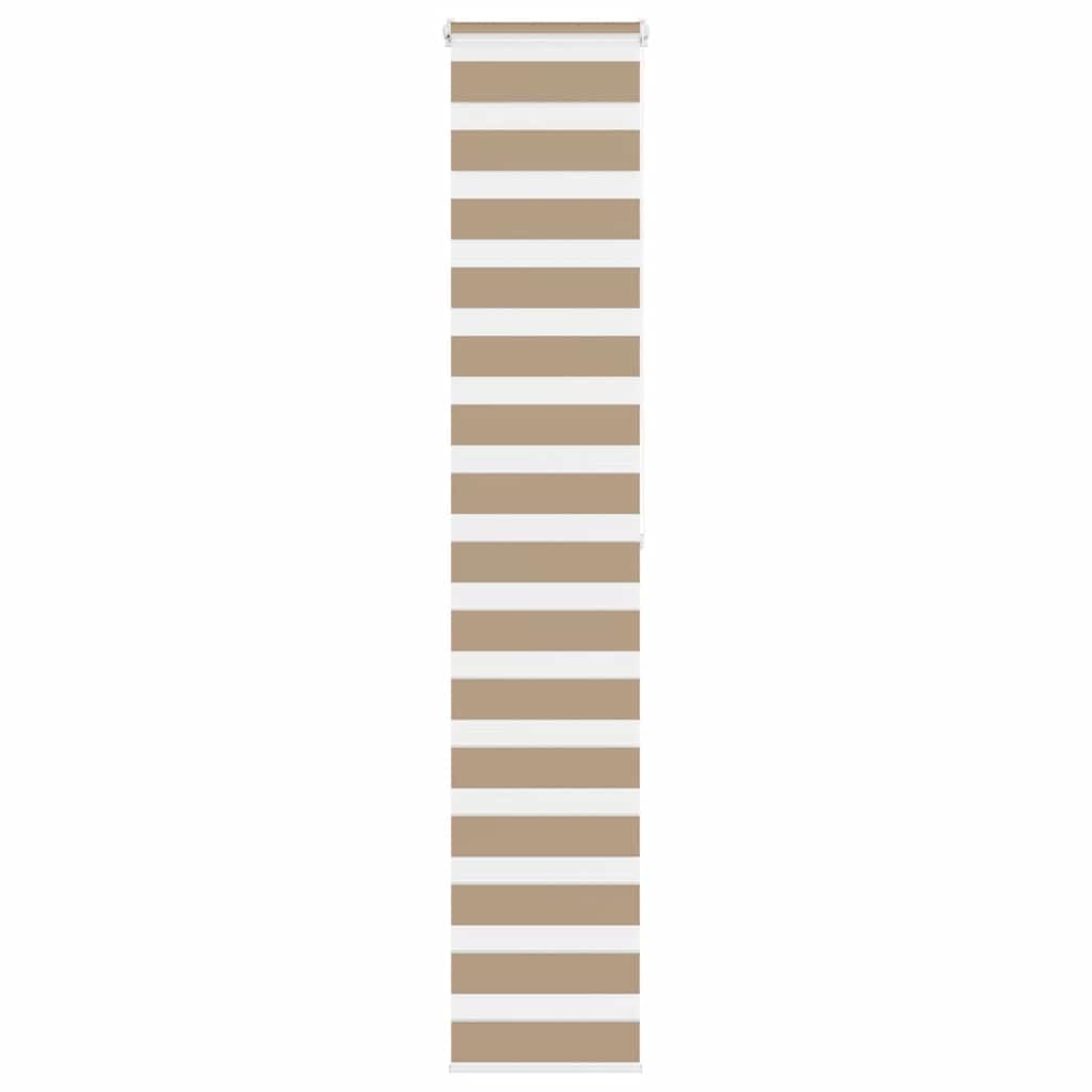 Doppelrollo Sandbraun 50x200 cm Stoffbreite 45,9 cm Polyester