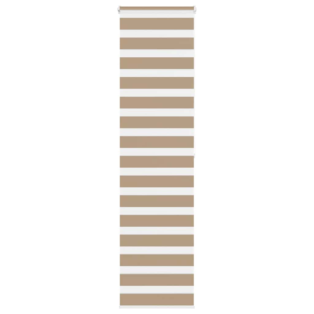 Doppelrollo Sandbraun 60x200 cm Stoffbreite 55,9 cm Polyester