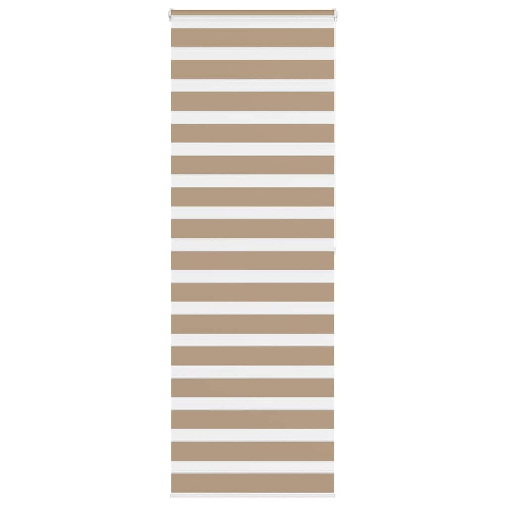 Doppelrollo Sandbraun 70x200 cm Stoffbreite 65,9 cm Polyester