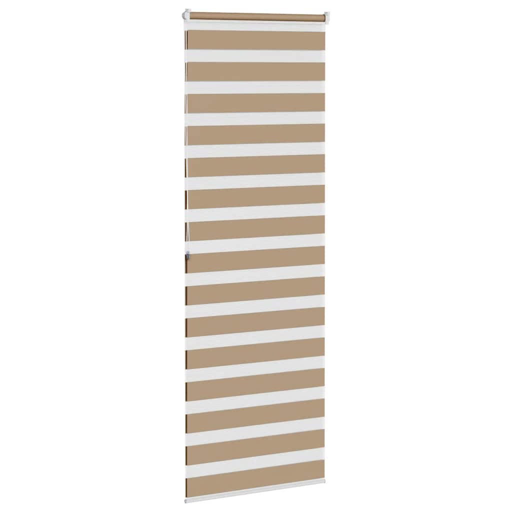 Doppelrollo Sandbraun 70x200 cm Stoffbreite 65,9 cm Polyester