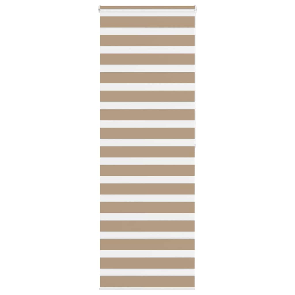 Doppelrollo Sandbraun 80x200 cm Stoffbreite 75,9 cm Polyester