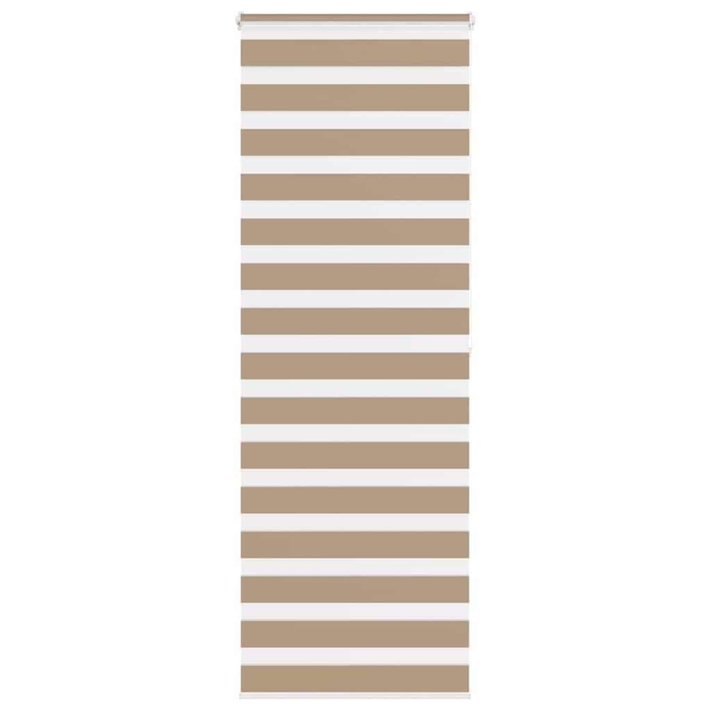 Doppelrollo Sandbraun 90x200 cm Stoffbreite 85,9 cm Polyester