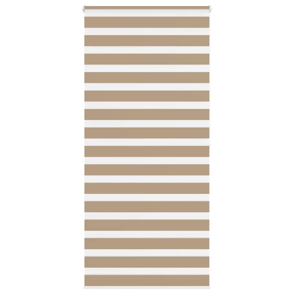Doppelrollo Sandbraun 100x200 cm Stoffbreite 95,9 cm Polyester