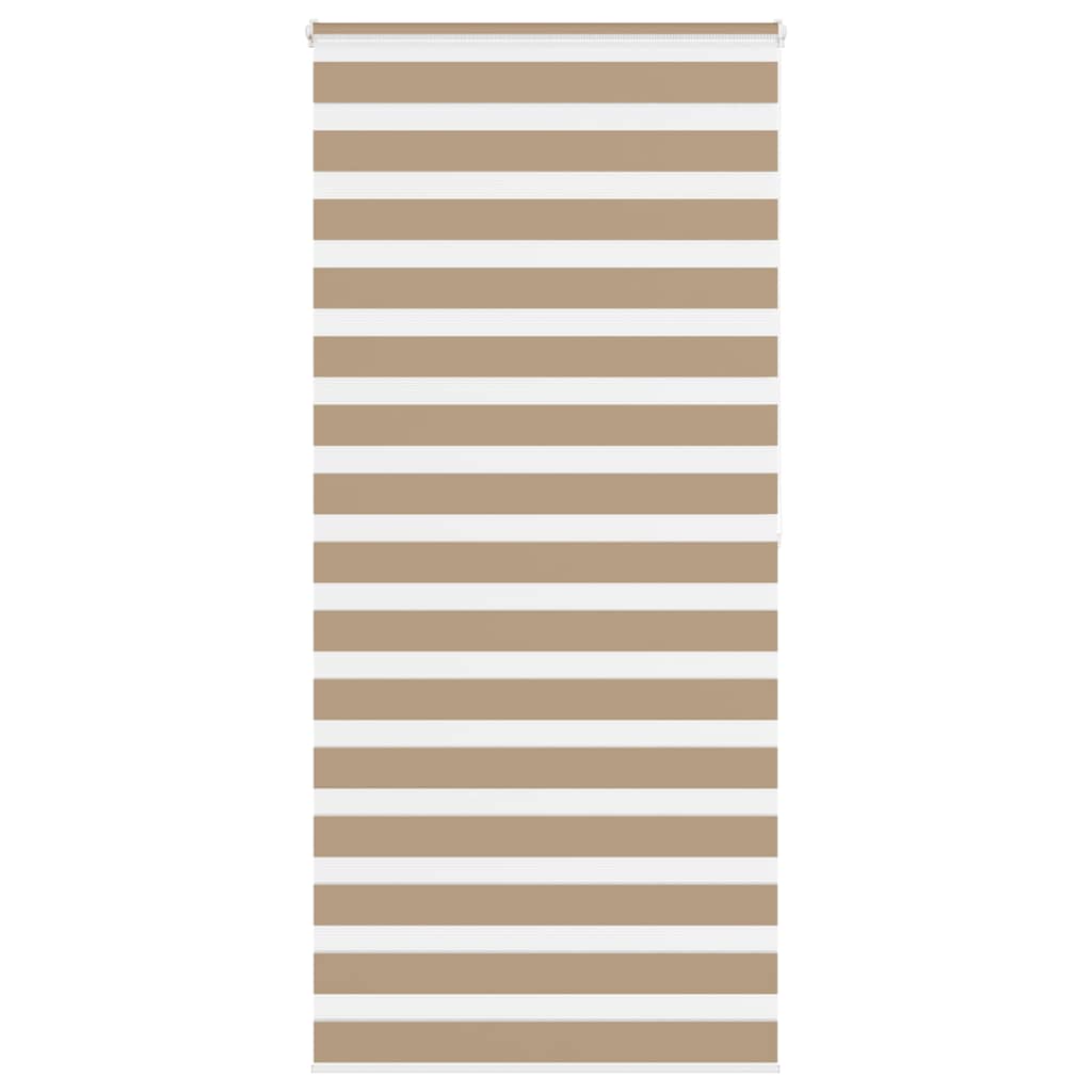 Doppelrollo Sandbraun 105x200 cm Stoffbreite 100,9 cm Polyester