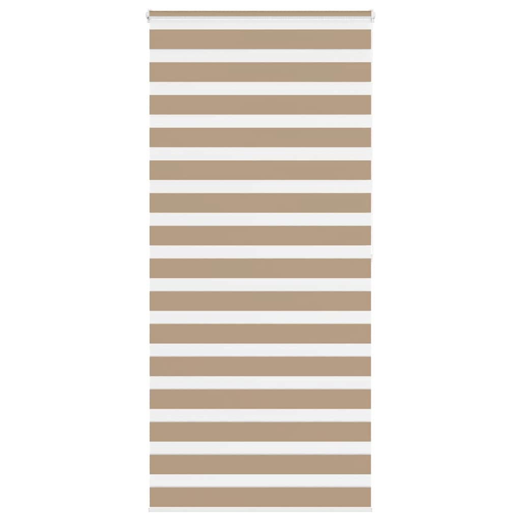 Doppelrollo Sandbraun 115x200 cm Stoffbreite 110,9 cm Polyester