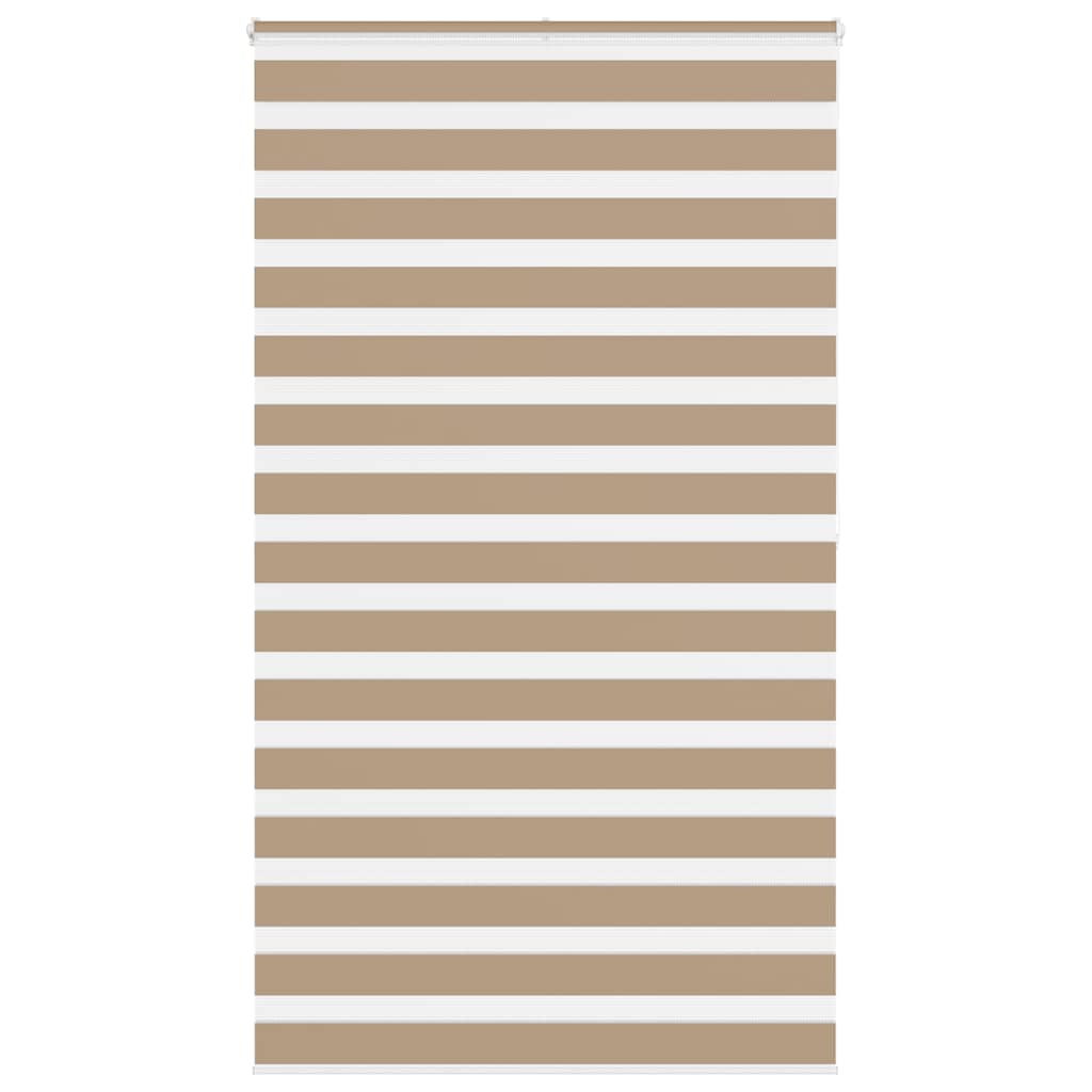 Doppelrollo Sandbraun 135x200 cm Stoffbreite 130,9 cm Polyester