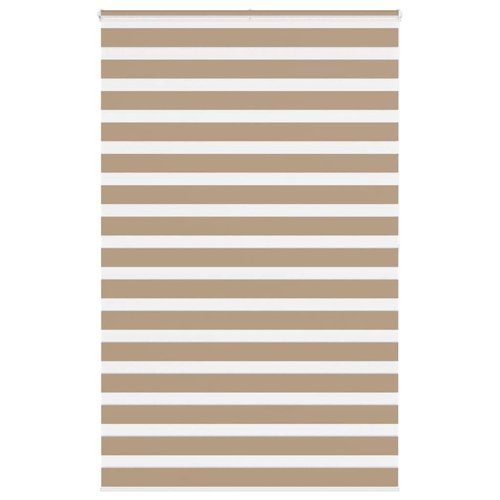 Doppelrollo Sandbraun 140x200 cm Stoffbreite 135,9 cm Polyester