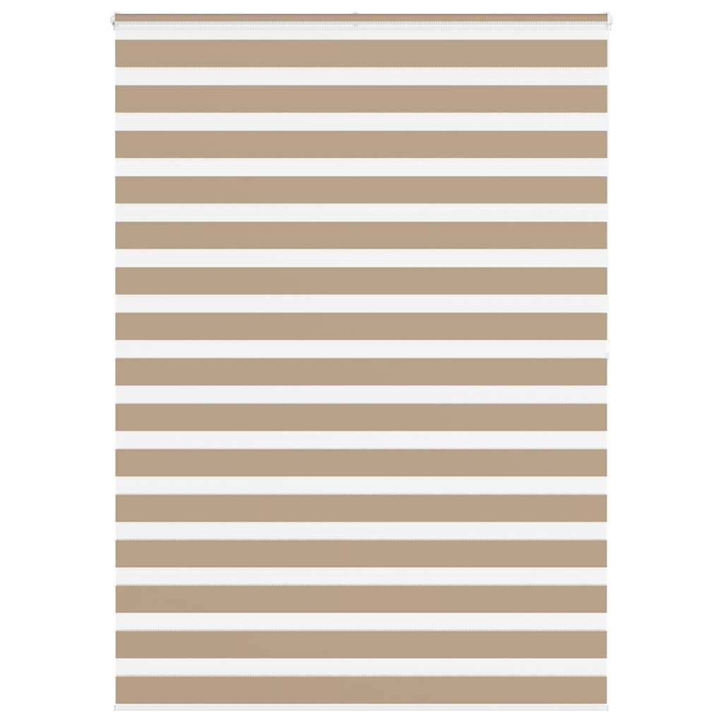 Doppelrollo Sandbraun 155x200 cm Stoffbreite 150,9 cm Polyester