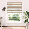 Doppelrollo Sandbraun 165x200 cm Stoffbreite 160,9 cm Polyester
