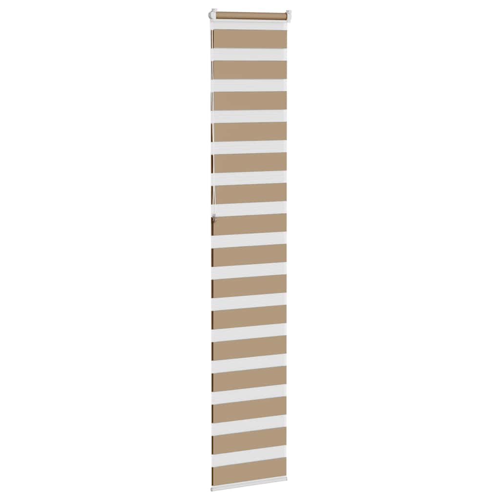 Doppelrollo Sandbraun 50x230 cm Stoffbreite 45,9 cm Polyester
