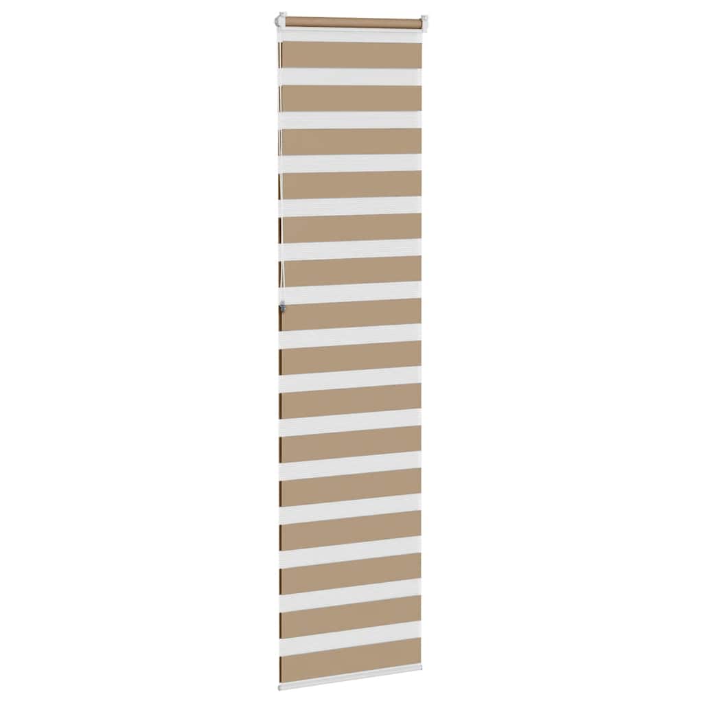 Doppelrollo Sandbraun 55x230 cm Stoffbreite 50,9 cm Polyester