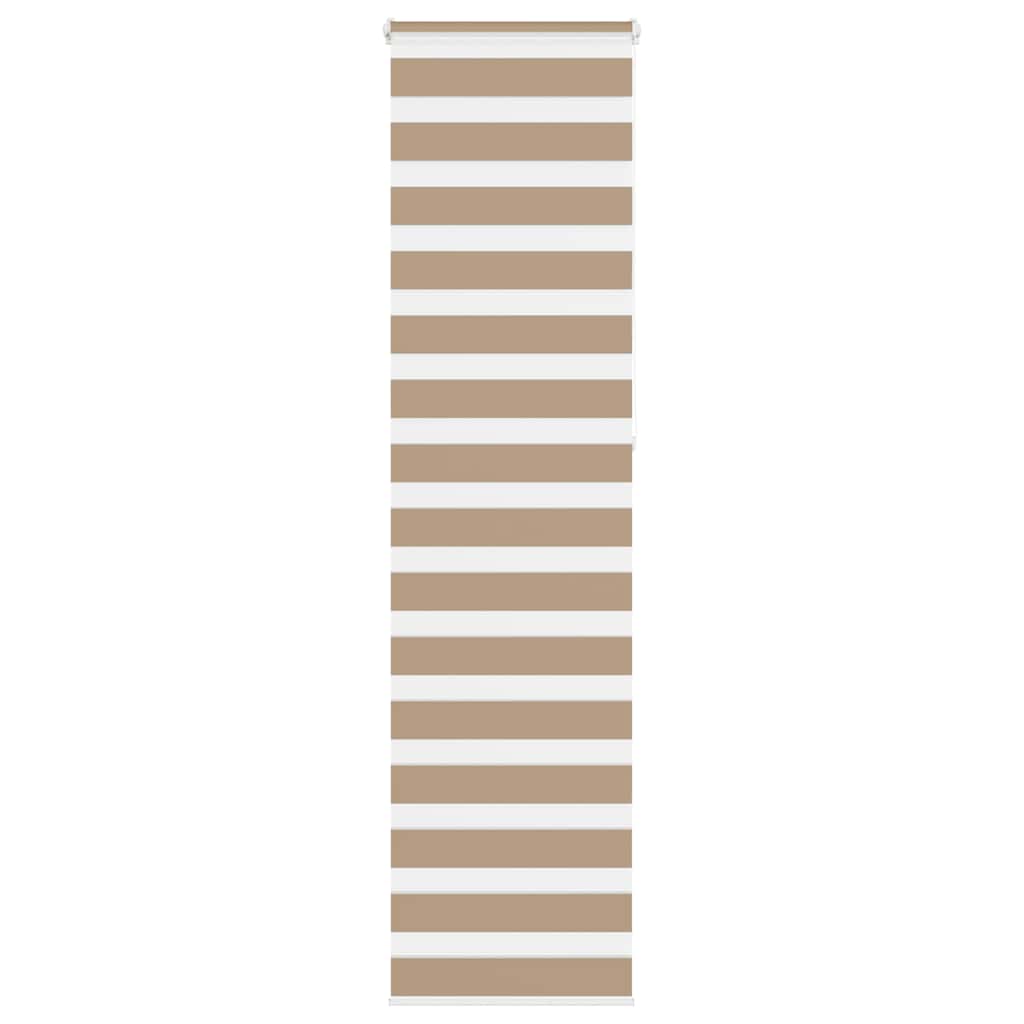 Doppelrollo Sandbraun 60x230 cm Stoffbreite 55,9 cm Polyester