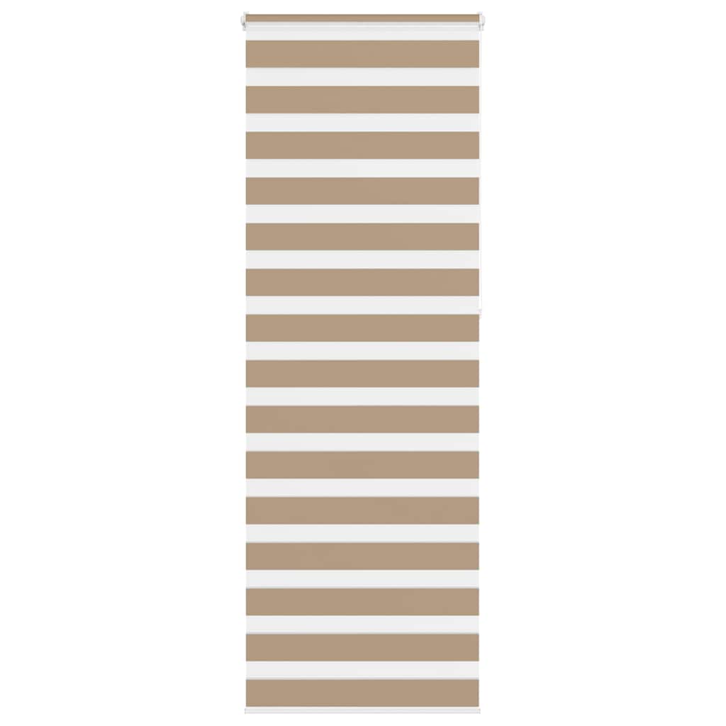 Doppelrollo Sandbraun 70x230 cm Stoffbreite 65,9 cm Polyester