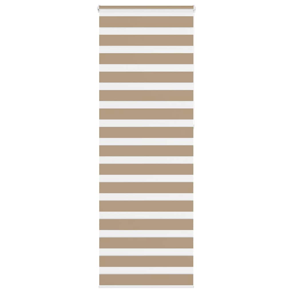 Doppelrollo Sandbraun 80x230 cm Stoffbreite 75,9 cm Polyester