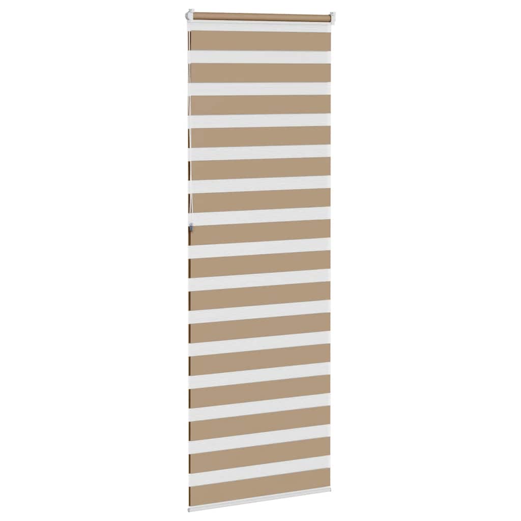 Doppelrollo Sandbraun 80x230 cm Stoffbreite 75,9 cm Polyester