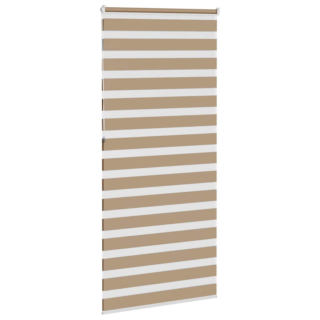 Doppelrollo Sandbraun 95x230 cm Stoffbreite 90,9 cm Polyester