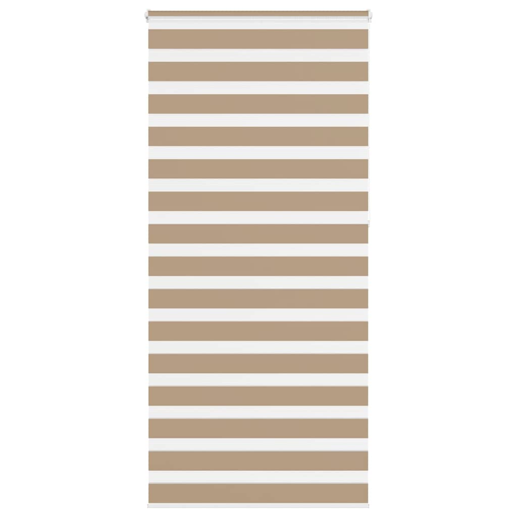 Doppelrollo Sandbraun 100x230 cm Stoffbreite 95,9 cm Polyester