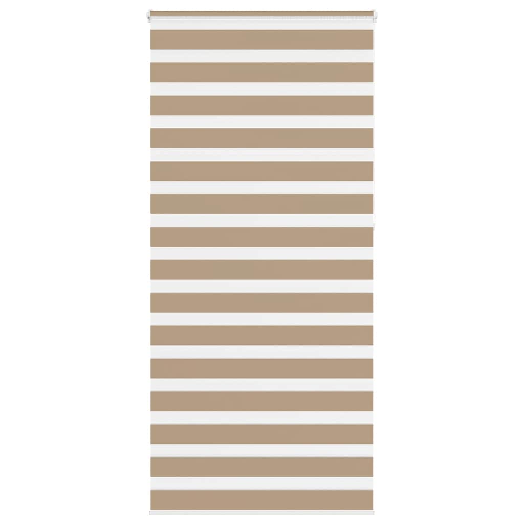 Doppelrollo Sandbraun 110x230 cm Stoffbreite 105,9 cm Polyester