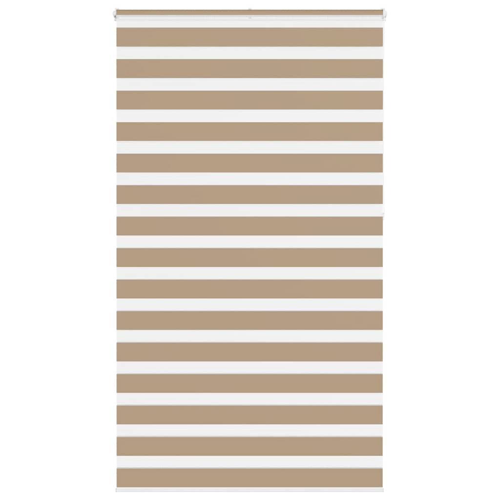 Doppelrollo Sandbraun 130x230 cm Stoffbreite 125,9 cm Polyester