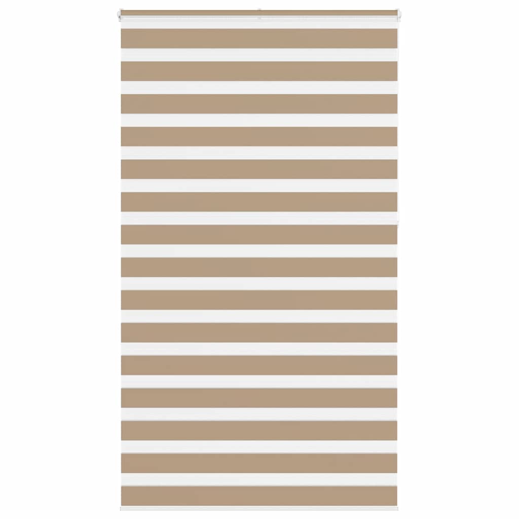 Doppelrollo Sandbraun 135x230 cm Stoffbreite 130,9 cm Polyester