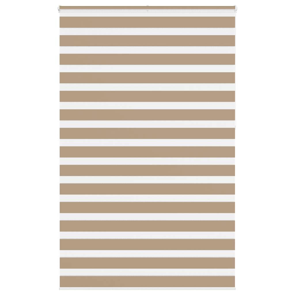 Doppelrollo Sandbraun 140x230 cm Stoffbreite 135,9 cm Polyester