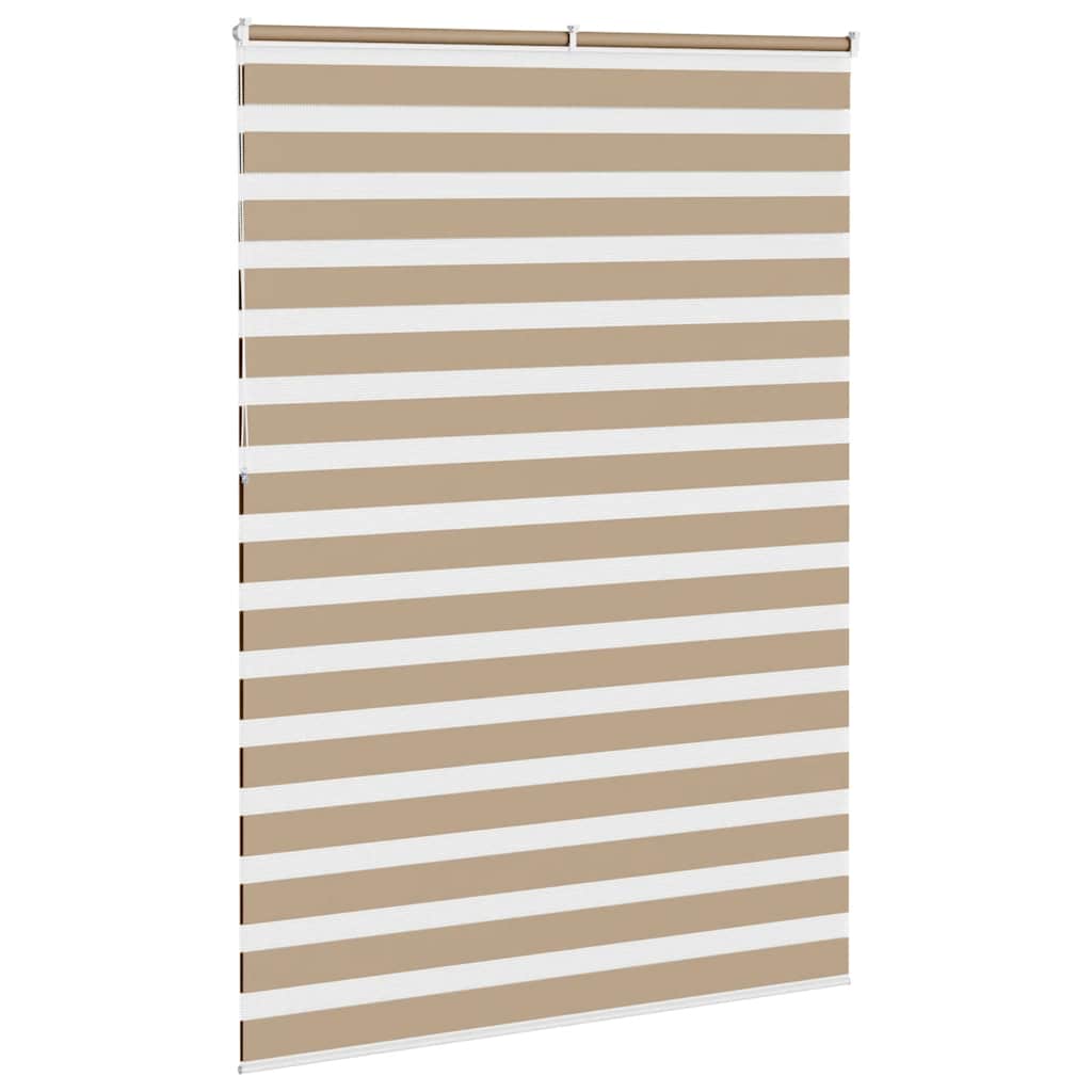 Doppelrollo Sandbraun 165x230 cm Stoffbreite 160,9 cm Polyester